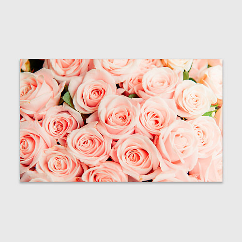 Бумага для упаковки Нежно - розовые Розы / 3D-принт – фото 1