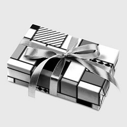 Бумага для упаковки Черно белый геометрический скандинавский узор, цвет: 3D-принт — фото 2