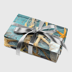 Бумага для упаковки Натюрморт из сети, морских звёзд и ракушек - лето, цвет: 3D-принт — фото 2