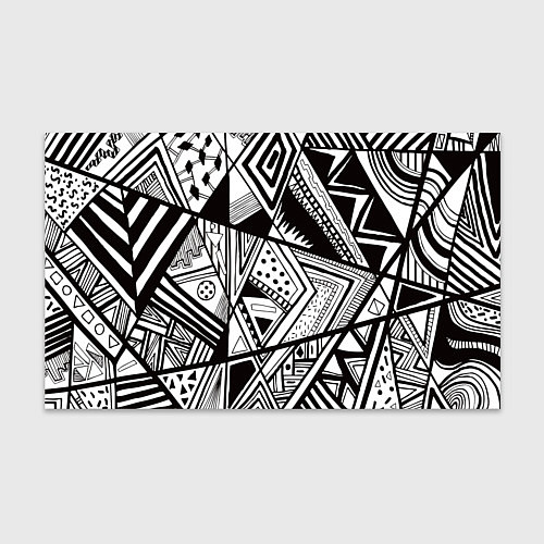 Бумага для упаковки Черно белый узор / 3D-принт – фото 1