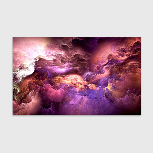 Бумага для упаковки Необычное фиолетовое облако / 3D-принт – фото 1