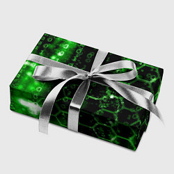 Бумага для упаковки Зелёный программный код, цвет: 3D-принт — фото 2