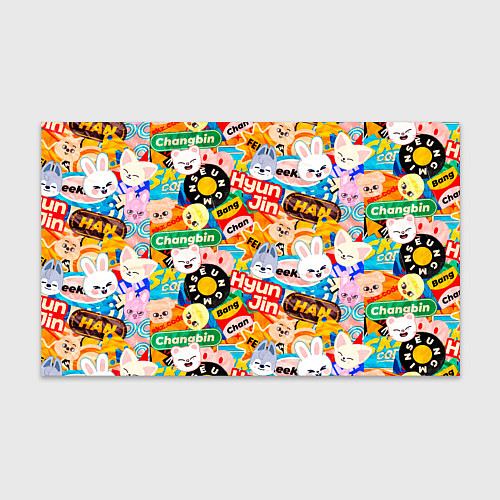 Бумага для упаковки Skzoo stickers characters / 3D-принт – фото 1