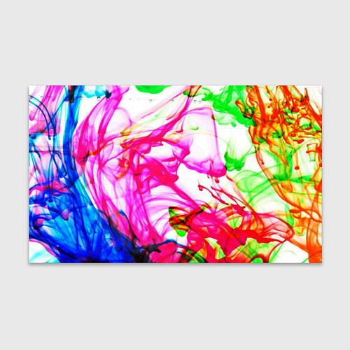 Бумага для упаковки Неоновые краски в воде / 3D-принт – фото 1