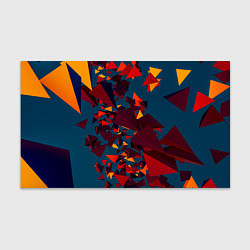 Бумага для упаковки Множество тетраэдров в абстракции, цвет: 3D-принт