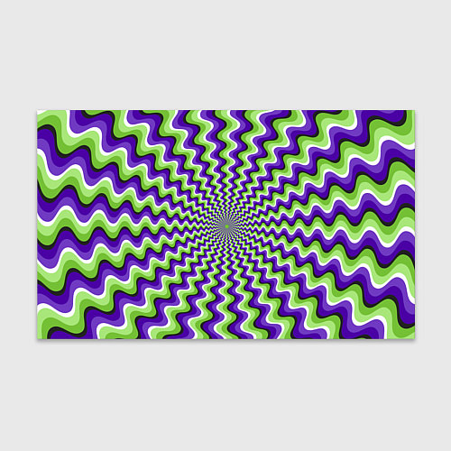 Бумага для упаковки Гипнотические полосы - оптическая иллюзия / 3D-принт – фото 1