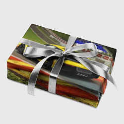 Бумага для упаковки Chevrolet Corvette на гоночной трассе, цвет: 3D-принт — фото 2