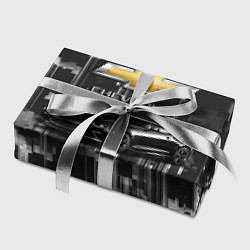 Бумага для упаковки Чёрный брутальный Шевроле, цвет: 3D-принт — фото 2