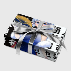 Бумага для упаковки Аяка в платье - genshin impact, цвет: 3D-принт — фото 2