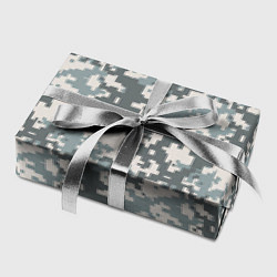 Бумага для упаковки Камуфляж серый пиксель, цвет: 3D-принт — фото 2