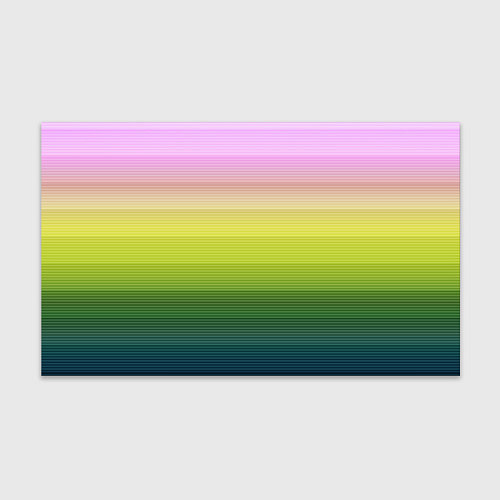 Бумага для упаковки Яркий желтый зеленый розовый полосатый узор / 3D-принт – фото 1