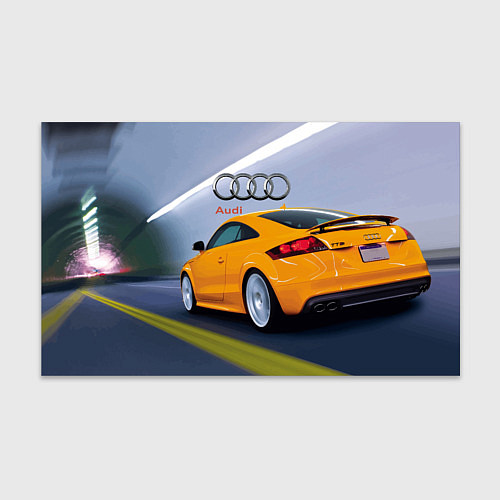 Бумага для упаковки Audi TT мчится в тоннеле / 3D-принт – фото 1