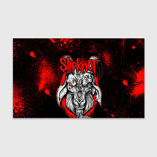 Бумага для упаковки Slipknot - красный козел / 3D-принт – фото 1