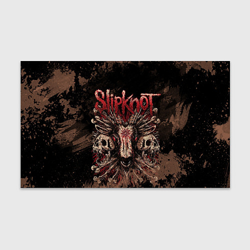 Бумага для упаковки Slipknot skull / 3D-принт – фото 1