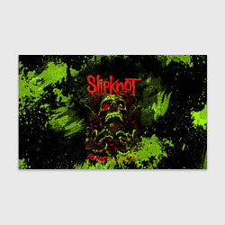Бумага для упаковки Slipknot green череп, цвет: 3D-принт
