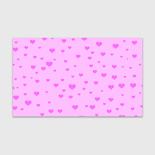 Бумага для упаковки Сердечки розовые абстракция / 3D-принт – фото 1