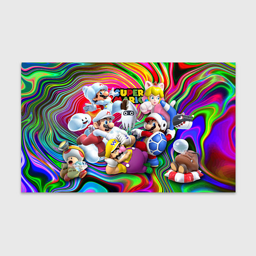 Бумага для упаковки Super Mario - Gaming aesthetics - Collage / 3D-принт – фото 1