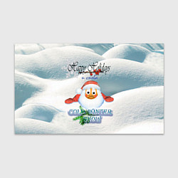 Бумага для упаковки Новогодний грустный Санта смайл, цвет: 3D-принт