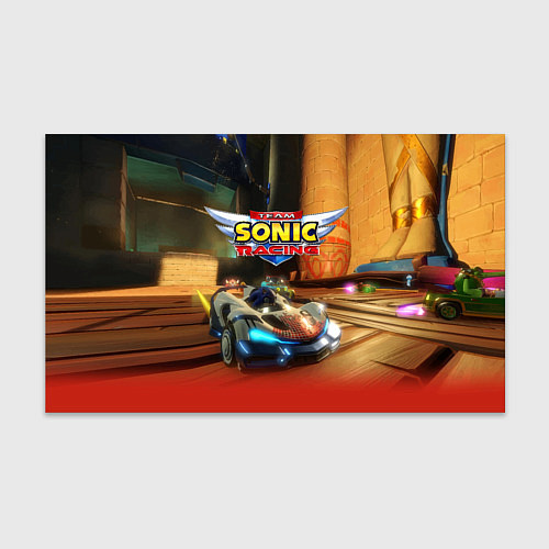 Бумага для упаковки Team Sonic racing - hedgehog - video game / 3D-принт – фото 1