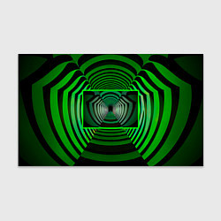 Бумага для упаковки Зелёный туннель - оптическая иллюзия