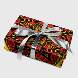 Бумага для упаковки Мандала в стиле хохломы, цвет: 3D-принт — фото 2