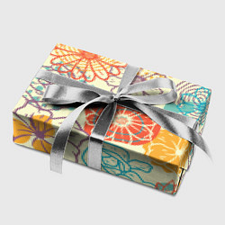 Бумага для упаковки Цветы и геометрические фигуры скетч, цвет: 3D-принт — фото 2