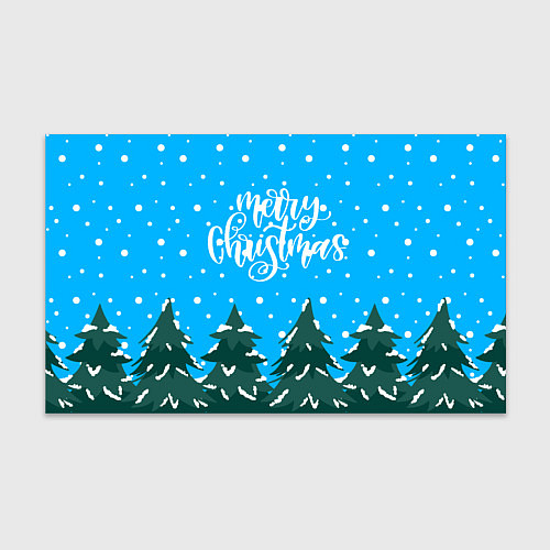 Бумага для упаковки Merry christmas - Ёлочки / 3D-принт – фото 1