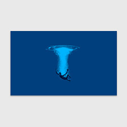 Бумага для упаковки Человек упавший в океан, цвет: 3D-принт