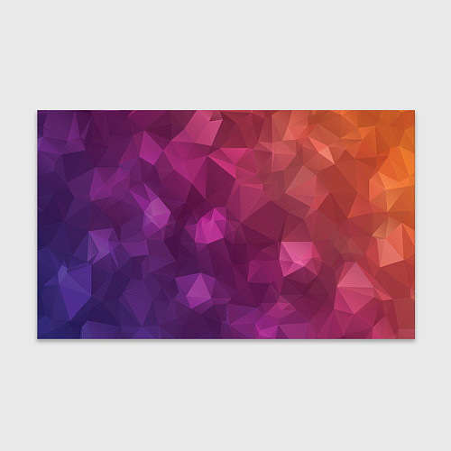 Бумага для упаковки Разноцветные полигоны / 3D-принт – фото 1