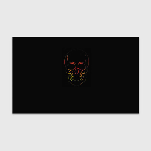 Бумага для упаковки Череп с красным градиентом / 3D-принт – фото 1