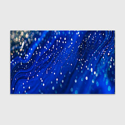 Бумага для упаковки Белые пузыри на синем фоне, цвет: 3D-принт