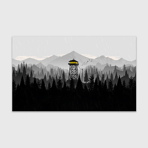 Бумага для упаковки Firewatch дождь / 3D-принт – фото 1