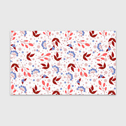 Бумага для упаковки Новогодние ягоды и снежинки, цвет: 3D-принт