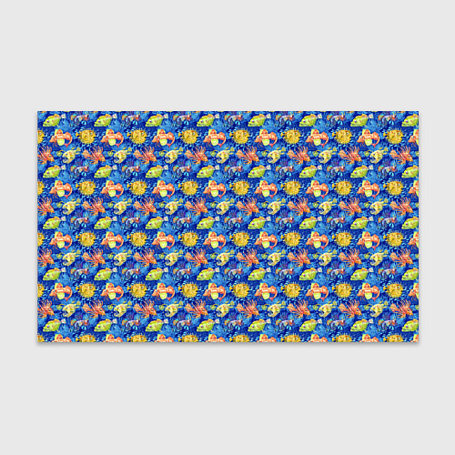 Бумага для упаковки Смешные рыбы / 3D-принт – фото 1