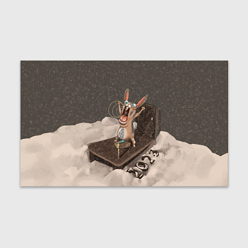 Бумага для упаковки Дикий кролик 2023 / 3D-принт – фото 1