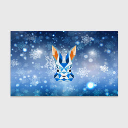 Бумага для упаковки Синий абстрактный кролик, цвет: 3D-принт