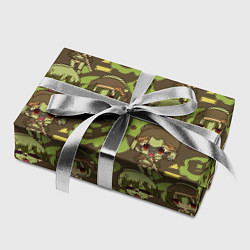Бумага для упаковки Чиби аниме камуфляж, цвет: 3D-принт — фото 2