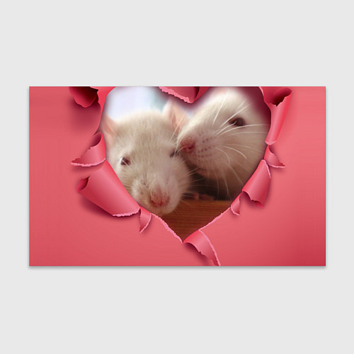 Бумага для упаковки Крысиная любовь / 3D-принт – фото 1