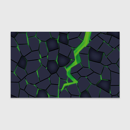 Бумага для упаковки Зелёный неон / 3D-принт – фото 1
