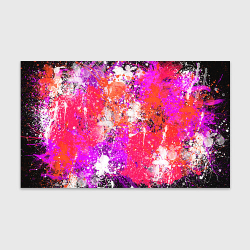 Бумага для упаковки Разбрызганная красная краска - темный фон / 3D-принт – фото 1