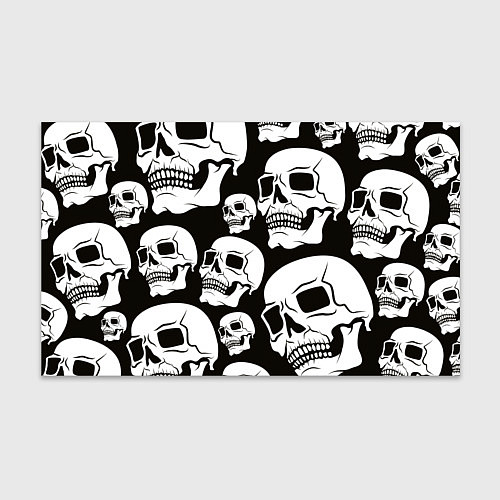 Бумага для упаковки Паттерн из черепов / 3D-принт – фото 1