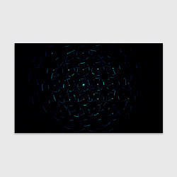Бумага для упаковки Абстрактные неоновые светло-синие линии шара, цвет: 3D-принт