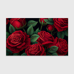 Бумага для упаковки Много красных роз, цвет: 3D-принт
