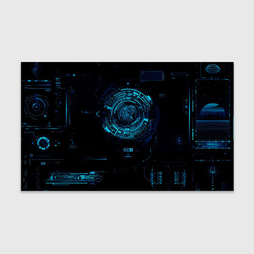 Бумага для упаковки Кибер абстракт / 3D-принт – фото 1