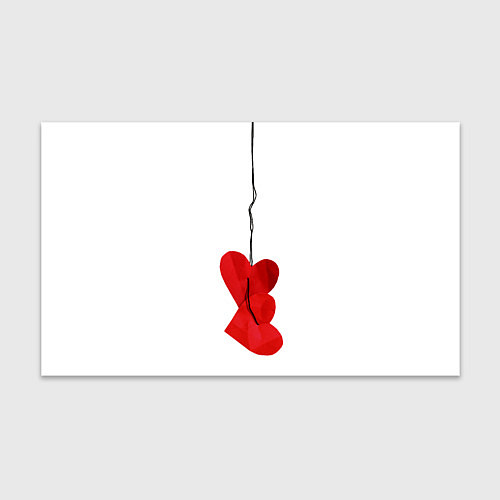 Бумага для упаковки Сердца валентинки / 3D-принт – фото 1