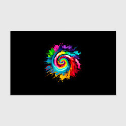 Бумага для упаковки Тай-дай разноцветная спираль, цвет: 3D-принт