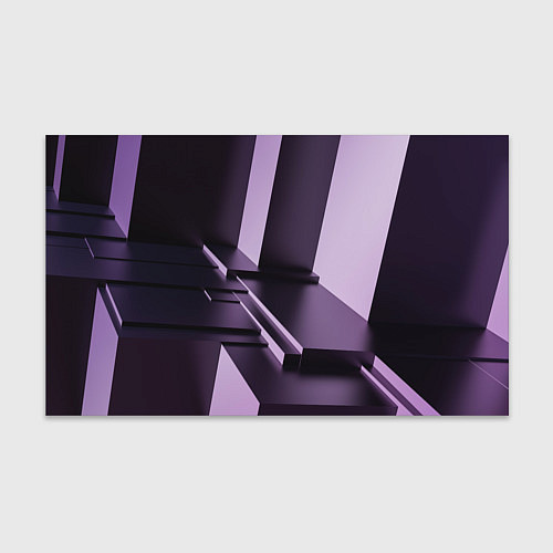 Бумага для упаковки Фиолетовая геометрия / 3D-принт – фото 1