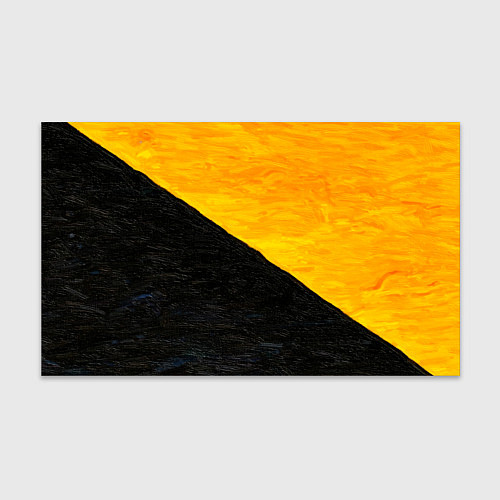 Бумага для упаковки Желто-черные масляные краски / 3D-принт – фото 1