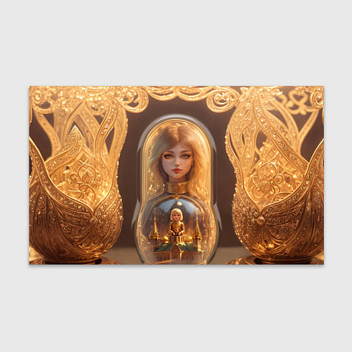 Бумага для упаковки Матрёшка девочка / 3D-принт – фото 1