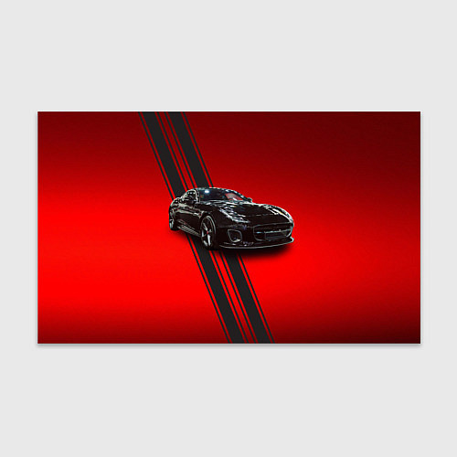 Бумага для упаковки Английский спортивный автомобиль Jaguar / 3D-принт – фото 1